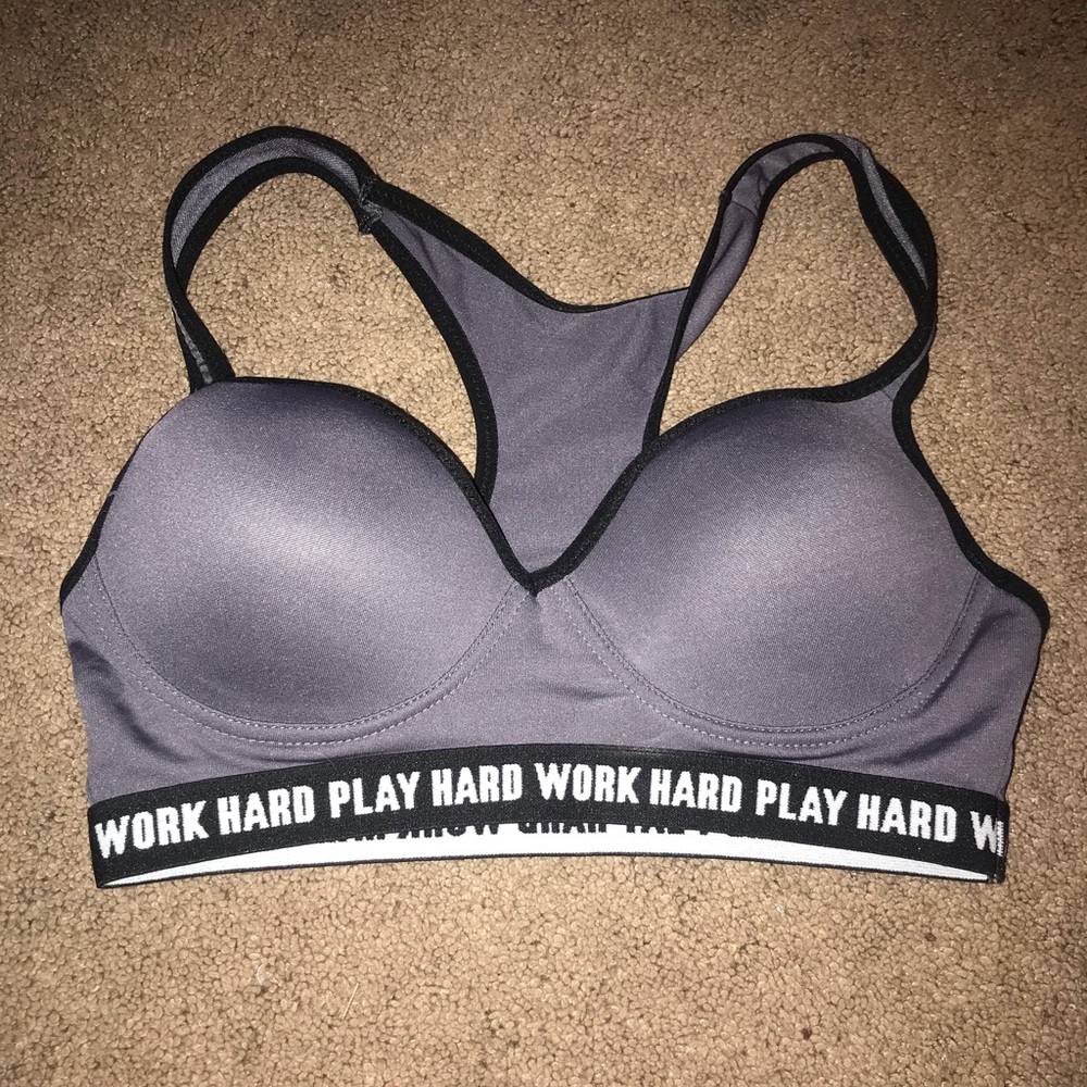 Grey Sports Bra